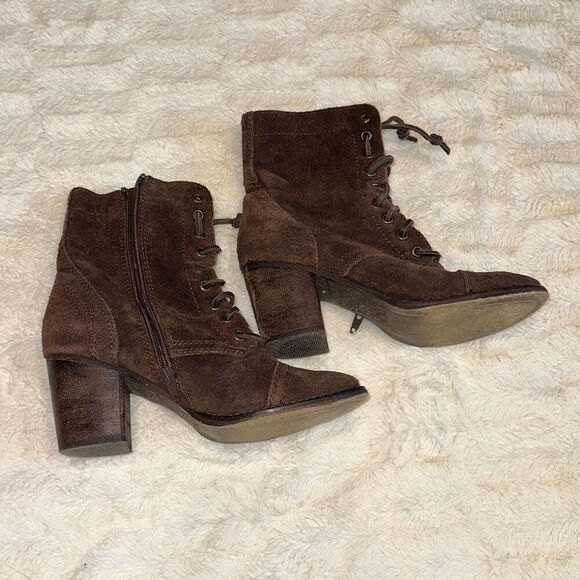 Steve Madden Gretell brown heeled boots | Sz 7.5 - Picture 2 of 9